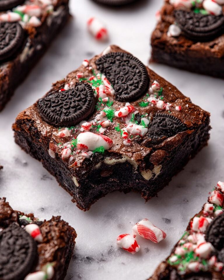 Oreo Peppermint Mocha Brownies Recipe