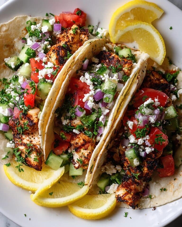 Mediterranean Chicken Tacos Recipe