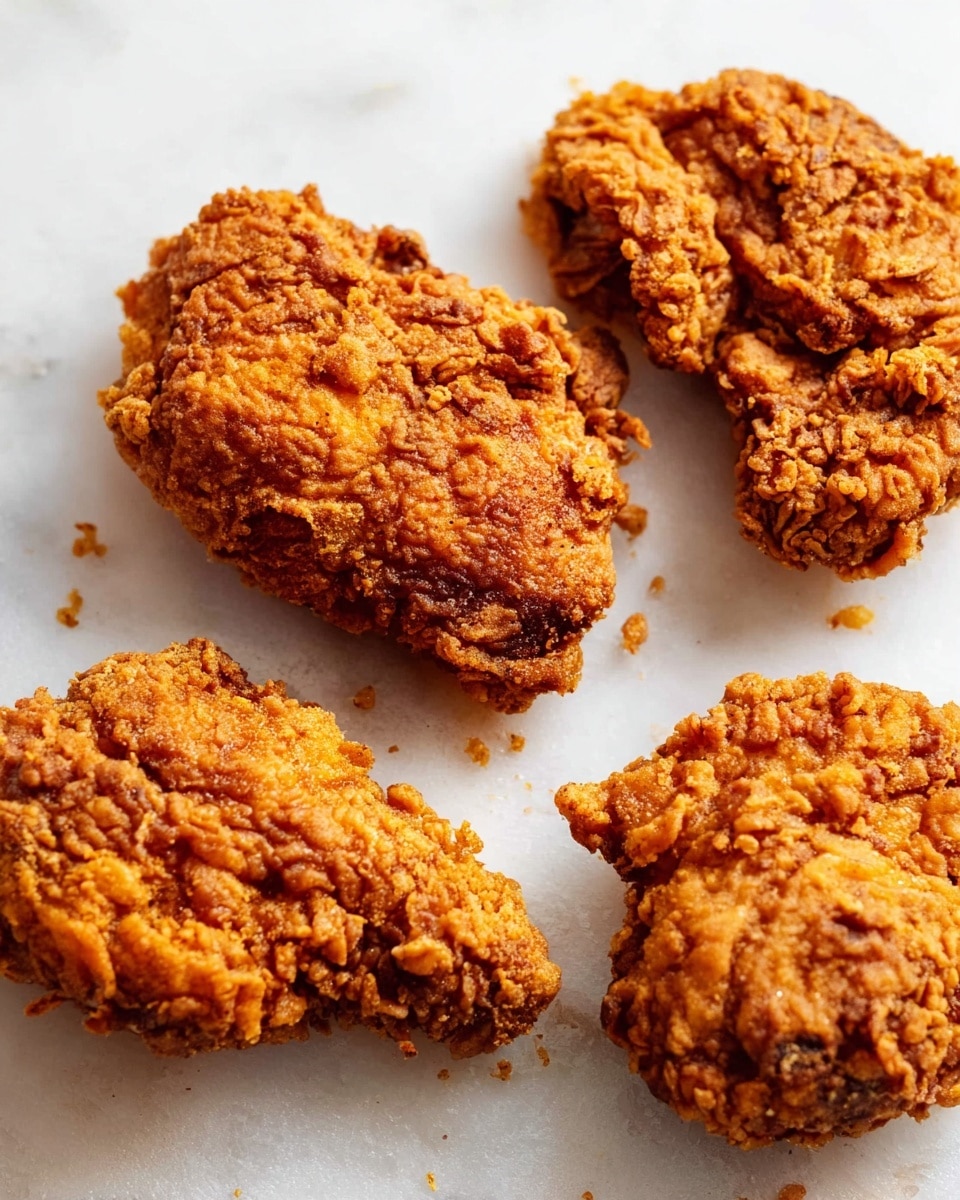 The image shows a close-up of a sandwich cut in half with two wooden skewers sticking out from the top buns. Each sandwich half has four layers: the top layer is a soft, golden-brown bun; below it is a creamy white sauce with bits of pickles; next is a thick, crispy fried chicken breast with a crunchy brown crust; under the chicken is green lettuce mixed with red tomato pieces; and the bottom layer is a soft, slightly yellowish bun. The sandwich rests on crumpled white paper on a white marbled surface, with several sliced pickles placed around it. Photo taken with an iphone --ar 4:5 --v 7