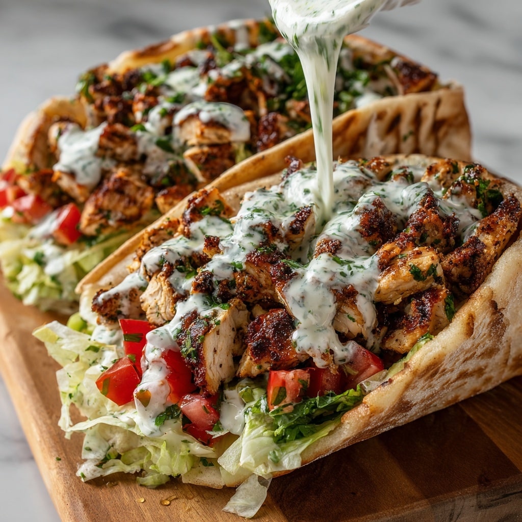 A large rolled wrap filled with three visible layers: the innermost layer is green leafy lettuce, above it is a mix of browned cooked meat with small red onion pieces, and the top layer is melted white cheese covering the meat, all wrapped tightly in a light beige tortilla. The wrap is placed on a wooden cutting board with a small white bowl of sauce blurred in the background on a white marbled surface. A woman's hand is holding the wrap from the back, with a dark blurry background behind. Photo taken with an iphone --ar 4:5 --v 7