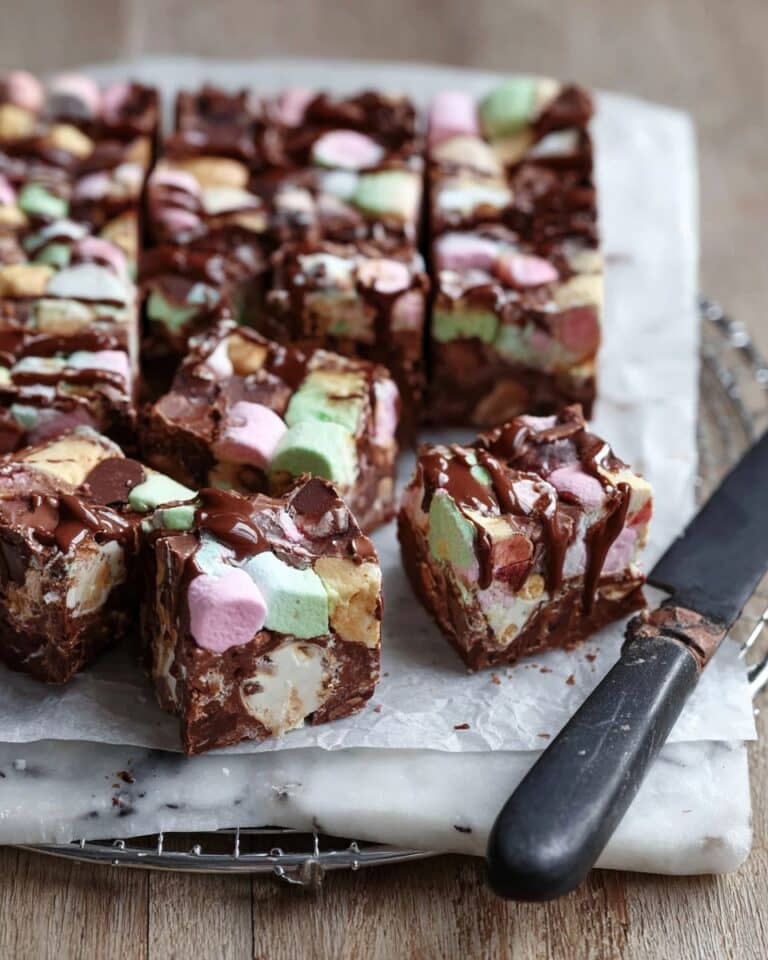 Fudgy Chocolate Marshmallow Christmas Bars Recipe