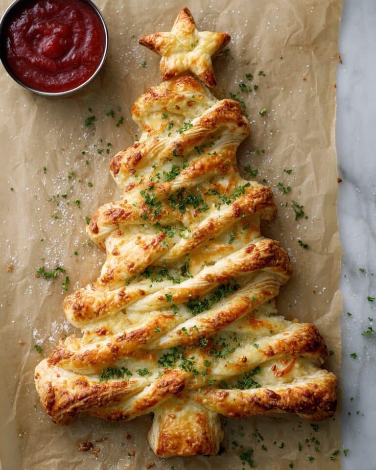 Cheese Puff Pastry Christmas Tree Recipe