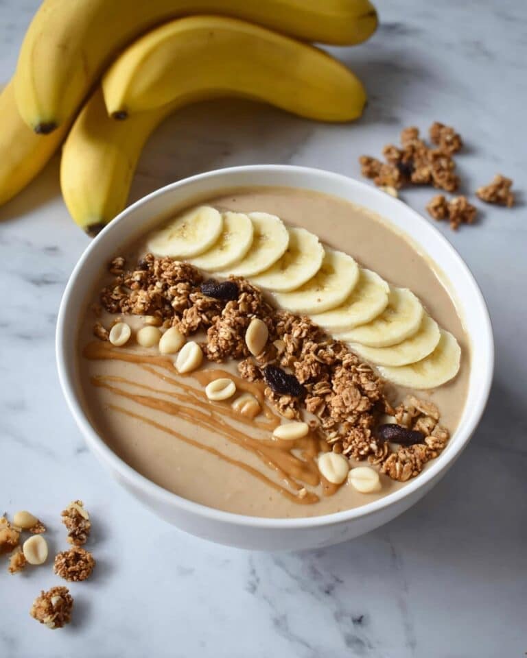 Peanut Butter Banana Smoothie Bowl Recipe