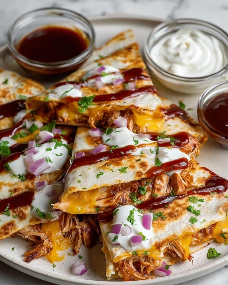 Hot Honey BBQ Chicken Quesadillas Recipe