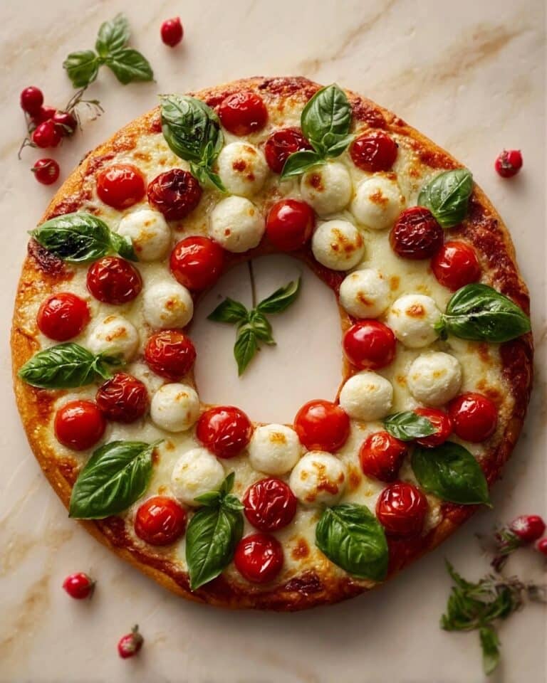 Pizza Wreath: Easy Christmas Party Food! Recipe