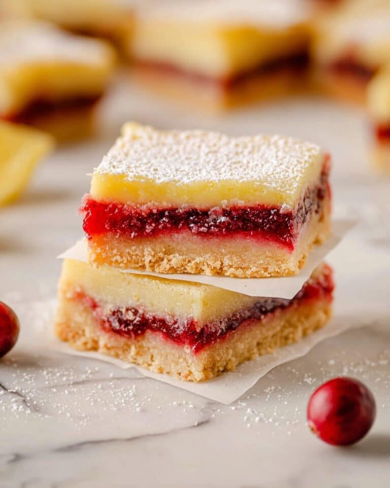 Cranberry Lemon Bars Recipe