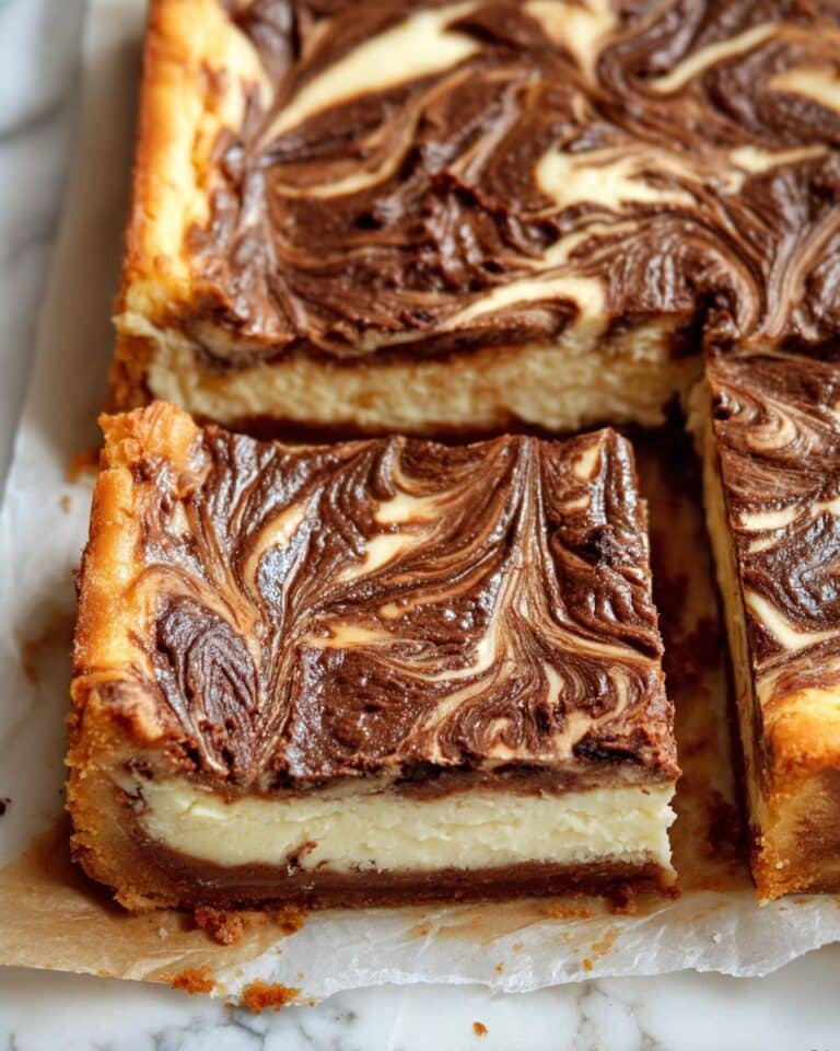 Nutella Swirled Cheesecake Bars Recipe