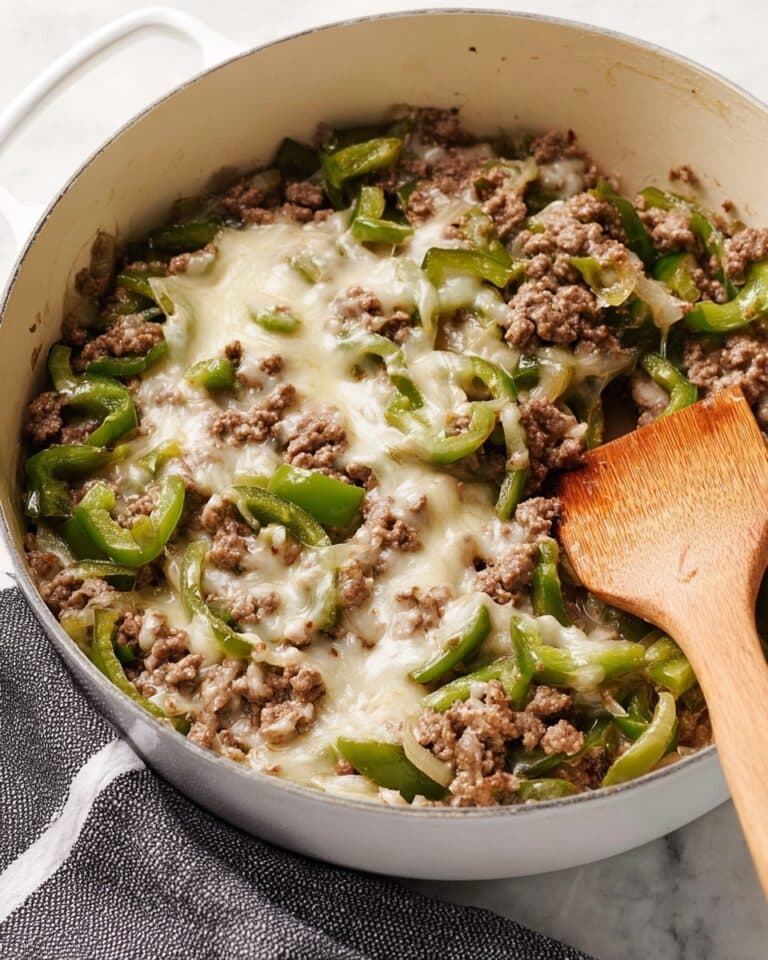 30-Minute Ground Beef Philly Cheesesteak Recipe