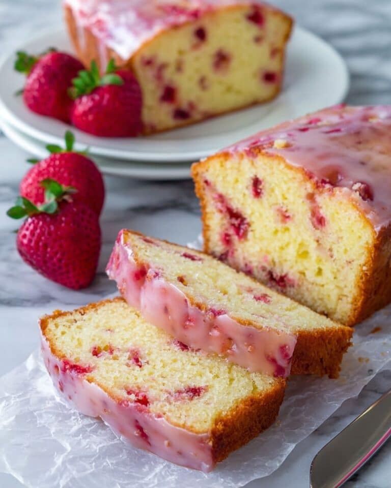 Strawberry Pound Cake with Strawberry Glaze Recipe