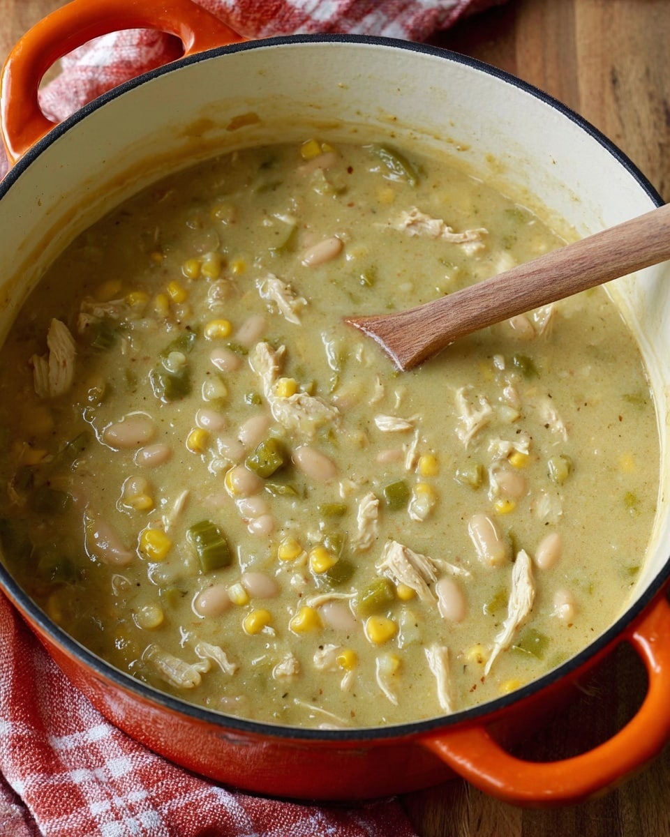 Two white bowls sit on a wooden surface with a white marbled texture, each filled with creamy light beige soup mixed with white beans, yellow corn kernels, and pieces of chicken. Each bowl is topped with two slices of light green avocado and a small bunch of fresh bright green cilantro leaves. The soup's surface has a sprinkle of black pepper. Around the bowls, there are sprigs of cilantro, a silver spoon, and a wedge of lime, all adding more green and metallic colors to the scene. photo taken with an iphone --ar 4:5 --v 7