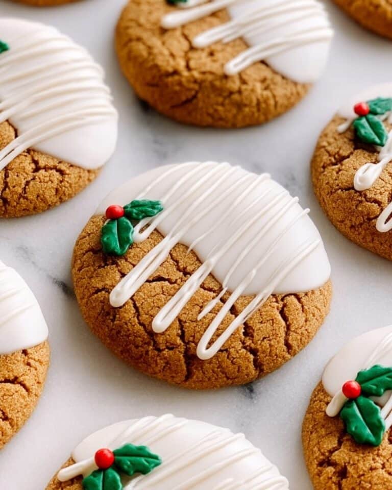 White Chocolate Dipped Chewy Maple Cookies for Christmas Recipe