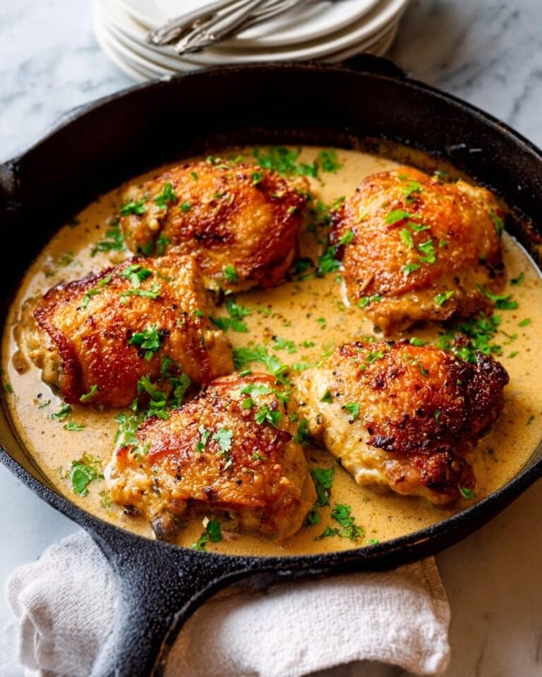 Creamy French Mustard Chicken Recipe