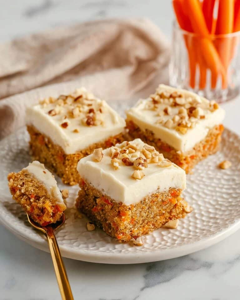Decadent Carrot Cake Bars with Cream Cheese Frosting Recipe