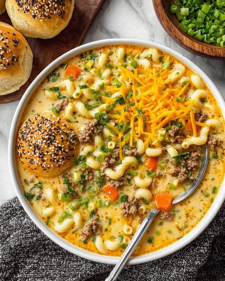Cheeseburger Macaroni Soup Recipe
