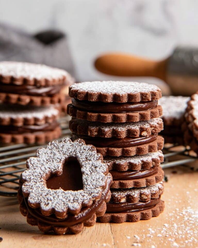 Chocolate Hazelnut Linzer Cookies Recipe
