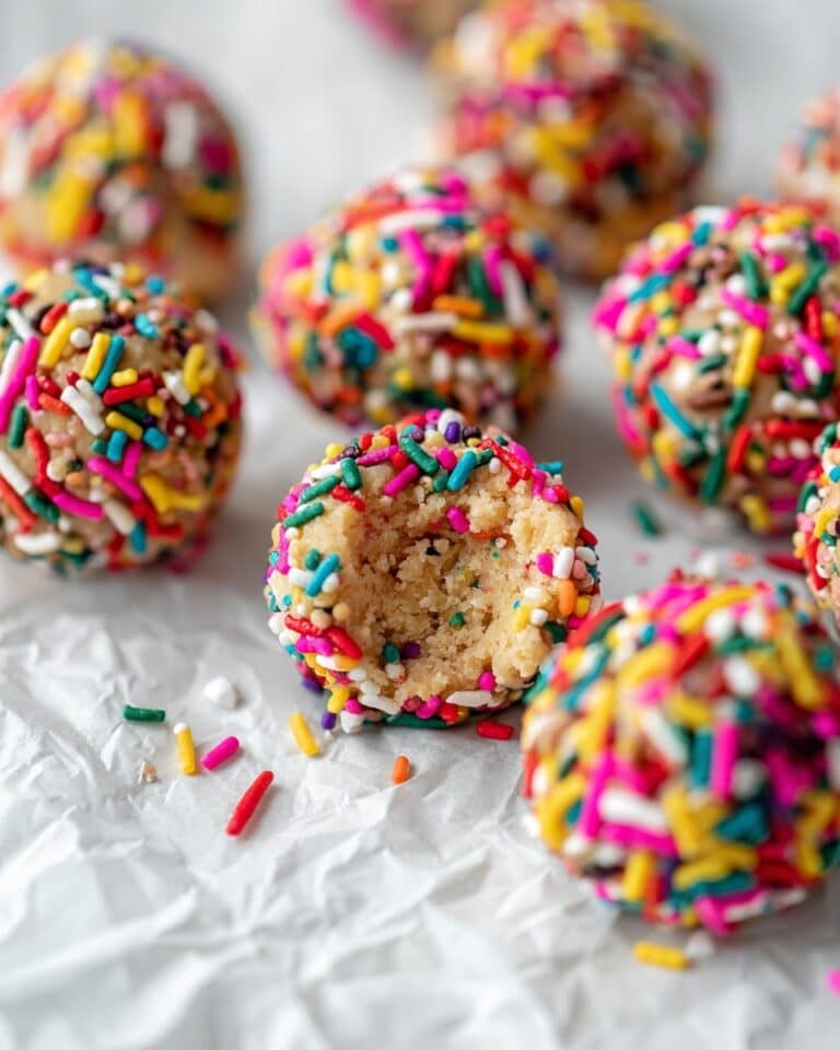 No Bake Cake Batter Protein Balls Recipe