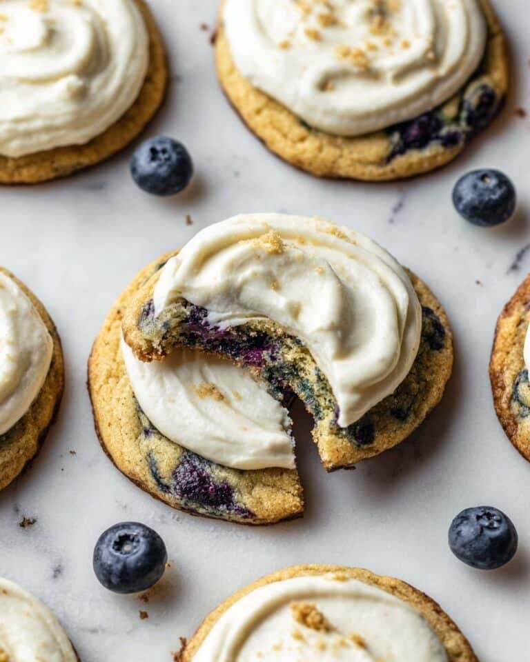 Blueberry Cheesecake Cookies with Cream Cheese Frosting Recipe