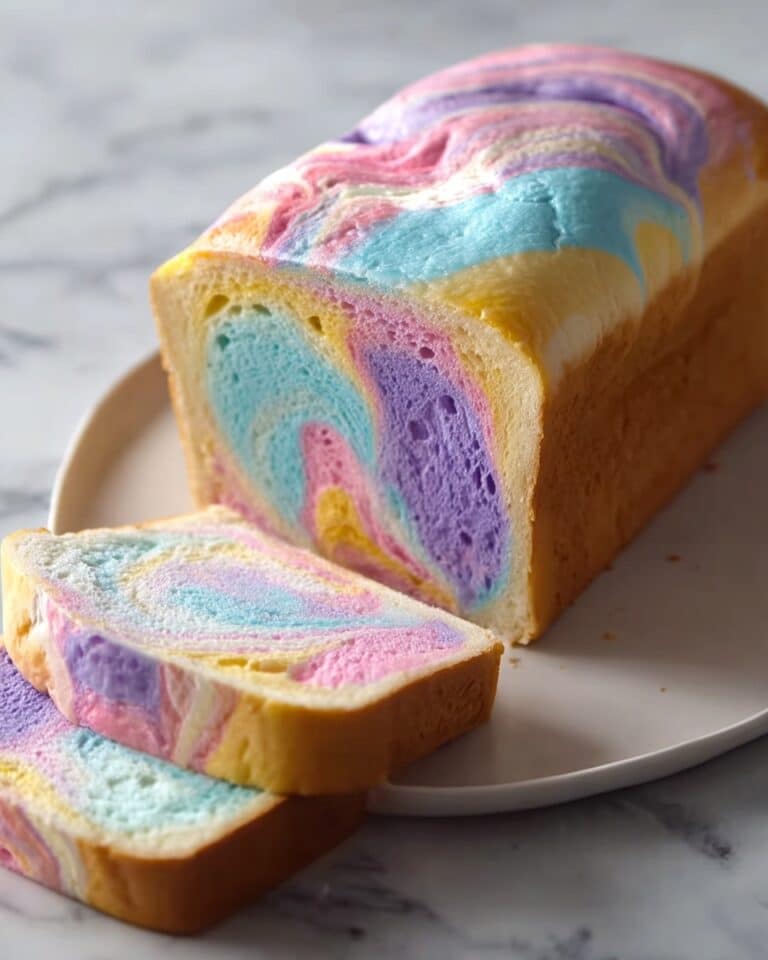 Cloud Bread Pastel Swirl Loaf Recipe