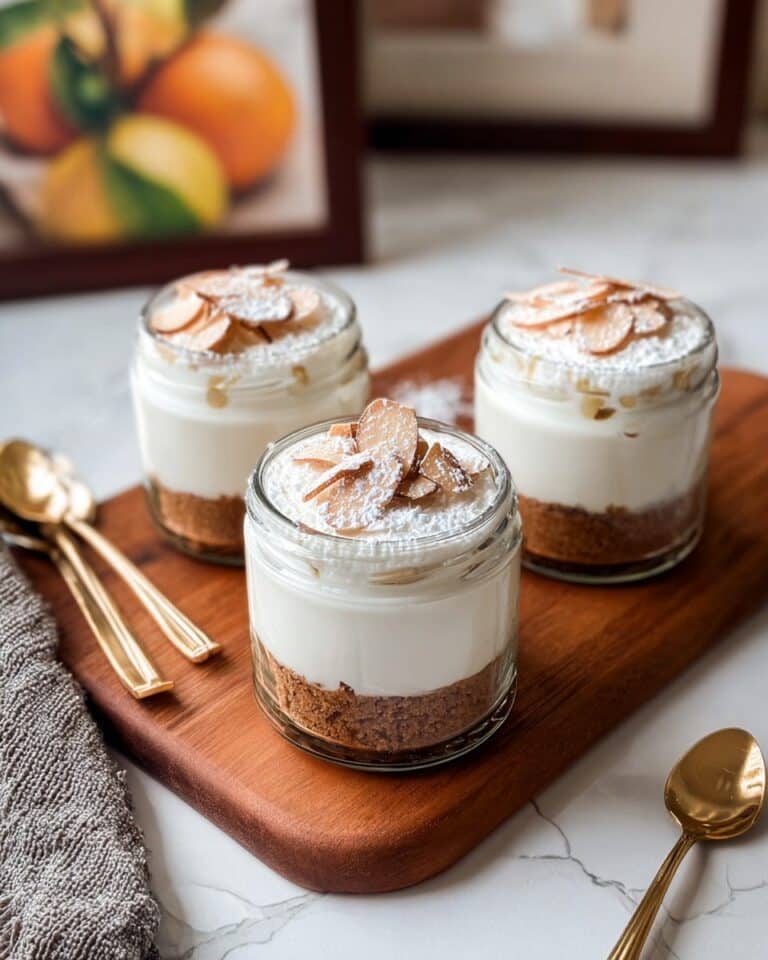 Almond Croissant Cottage Cheesecake Jars Recipe