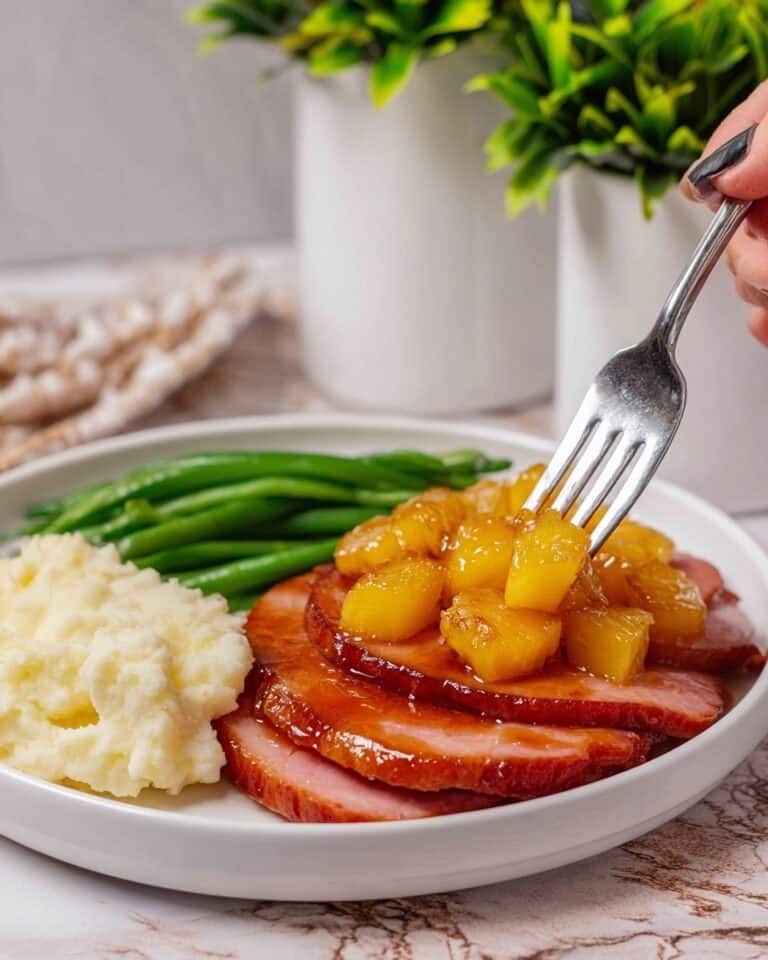 Crockpot Brown Sugar Pineapple Ham Recipe