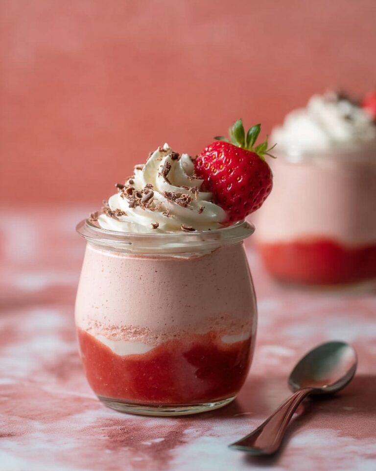 Fresh Strawberry Mousse (No Eggs!) Recipe