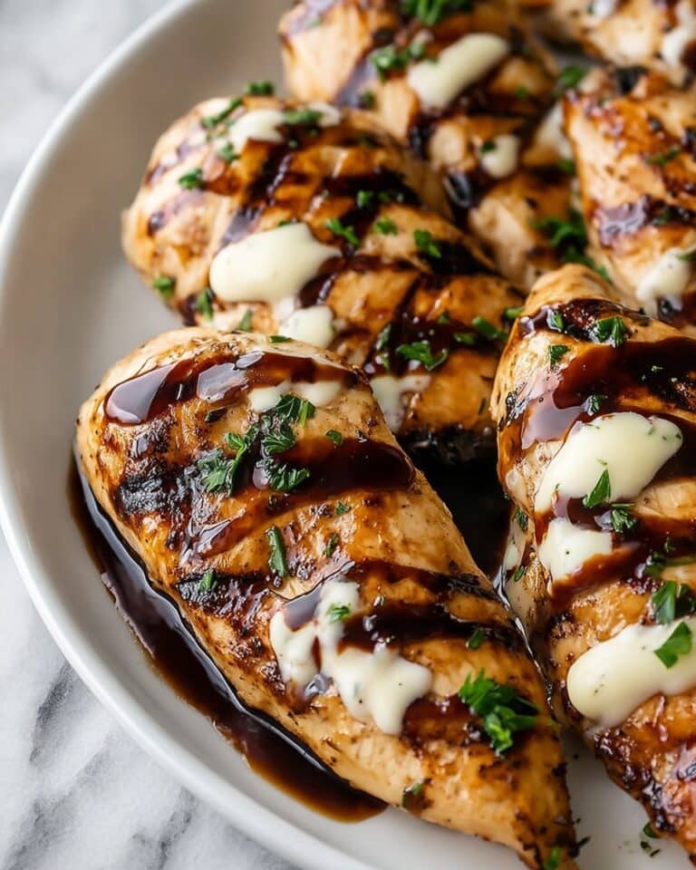 Balsamic Baked Chicken Breast with Mozzarella Cheese Recipe